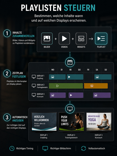 Playlisten steuern (KI-generiert)